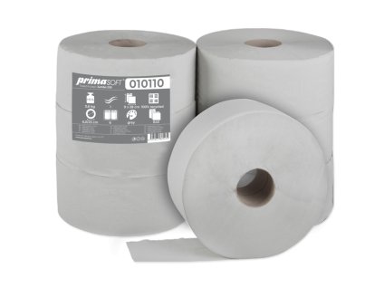 primaSOFT toaletní papír Midi Jumbo 23 cm, recyklát, 1-vrstvý, 180 m, 6 rolí
