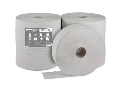 primaSOFT toaletní papír Maxi Jumbo 28 cm, recyklát, 1-vrstvý, 265 m, 6 rolí