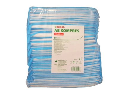 AB KOMPRES 10x20cm, nesterilní  50ks