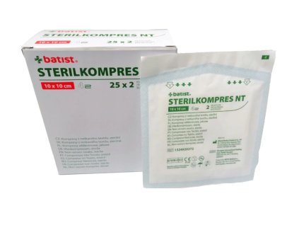 STERILKOMPRES NT komprese sterilní 10x10cm/4vr. 25x2ks