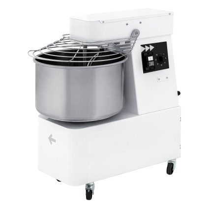 Spirálový mixér s pevnou mísou a nádobou, 22 l, Prismafood, 56 kg/h, 22L, 400V/750W, 385x670x(H)725mm | HENDI, 1I053010
