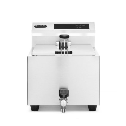 Fritéza Profi Line digitální s výpustí - 8 l, HENDI, Profi Line, 8L, 230V/3500W, 305x515x(H)345mm | HENDI, 207369