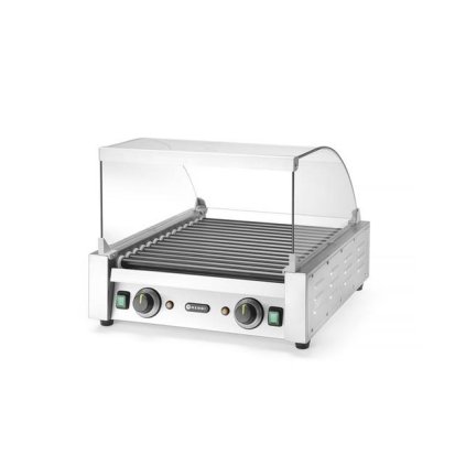 Skleněný kryt pro ohřívač párků, do grilu s 9 válečkami s kódem 268605, 470x401x(H)250mm | HENDI, 268612