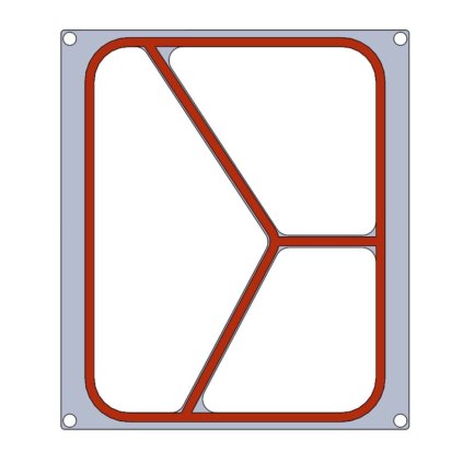 Matrice na trojdílnou nádobu 227x178 mm pro zatavovací stroj 273000, 227x178 mm | TECHNICA, Platinum Line