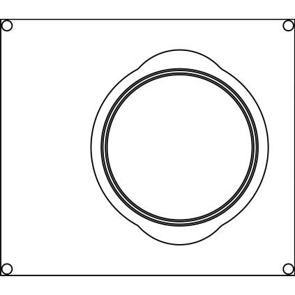 Matrice na kulatou nádobu o průměru 145 mm pro svářečky na potravinové misky AG02E / AG02HD, 227x178 mm | BOKAMA, 160160