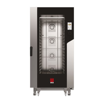 Konvektomat - parní, elektrický, 20xGN1/1, 31 kW, 400V, 930x970x1900 mm, inox | EKA, Millennial Touch Screen