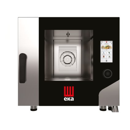 Konvektomat - parní, elektrický, 5xGN1/1, 7.8 kW, 400V, 730x784x700 mm, černý | EKA, Millennial Touch Screen