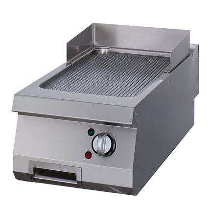 Grilovací pánev Premium s drážkami Chrome - elektrická - pro jednu jednotku - hloubka 90 cm | Maxima, 9398583