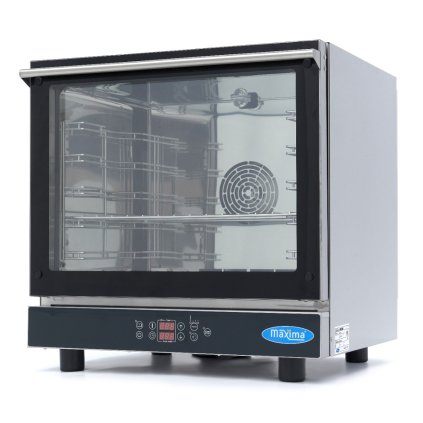 Kombinovaná parní Trouba - vhodná pro 5 Zásobníky (1/1 GN / 60 x 40 cm) - Digitální Displej - 400V | Maxima, 8500204