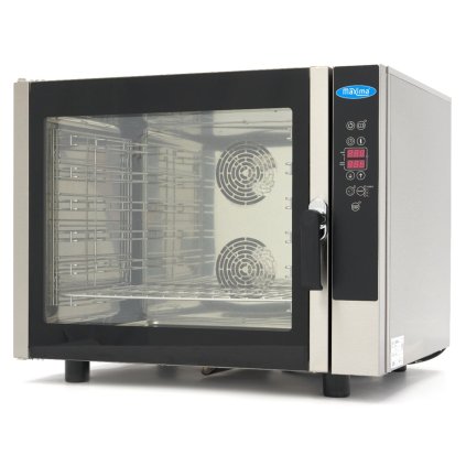 Kombinovaná parní Trouba - vhodná pro 6 Zásobníky (1/1 GN / 60 x 40 cm) - Digitální Displej - 400V | Maxima, 8500209