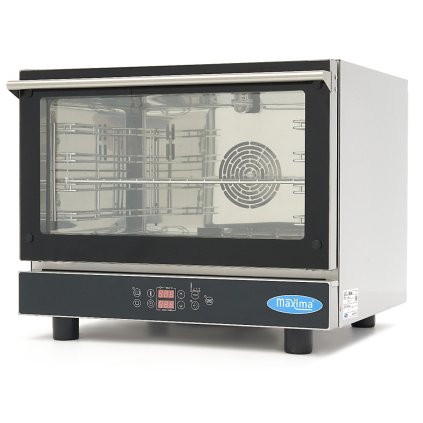 Kombinovaná parní Trouba - vhodná pro 4 Zásobníky (1/1 GN / 60 x 40 cm) - Digitální Displej - 400V | Maxima, 8500203