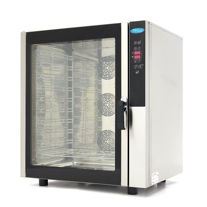 Kombinovaná parní Trouba - vhodná pro 10 Zásobníky (1/1 GN / 60 x 40 cm) - Digitální Displej - 400V | Maxima, 8500210