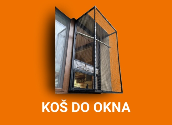Závěsný koš do okna