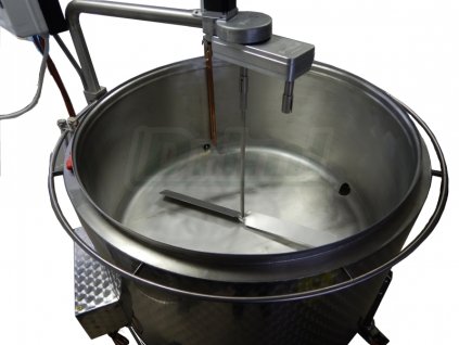 Šaržový paster-sýrařský kotel MSKD 400, do 90°C, 24 kW, s vrtulovým míchadlem