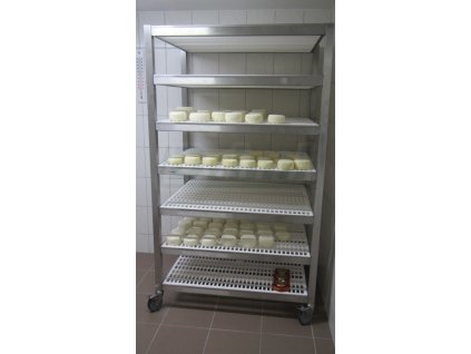 Regál pro ukládání - zrání sýrů