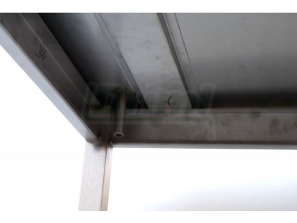 Sýrařský stůl 100x80x85 s policí a pojezdem, nerez AiSi 304