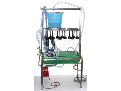 Proplachovací stolice PS-12 pro údržbu dojení
