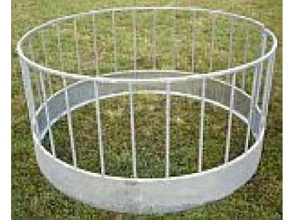 Krmelec pro ovce kruhový, výška 90cm, 28 míst, rovné příčky. průměr 170cm