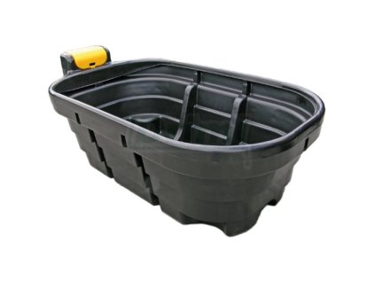 Napájecí žlab s ventilem, oválný 1000 litrů