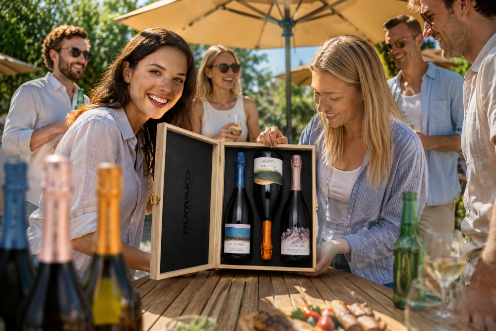 Prosecco bar: Originální dárkový set v dřevěném boxu
