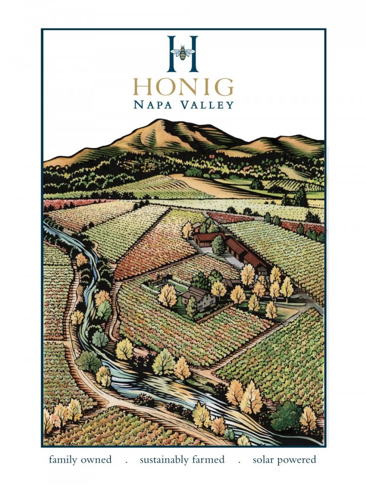 Vína Honig, stará etiketa