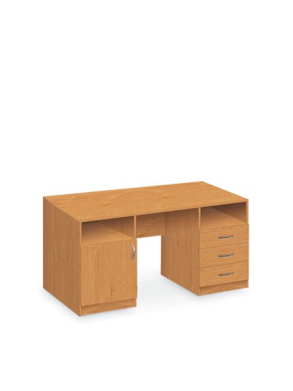 120414 P pracovni stul kombinovany 150 cm pravy