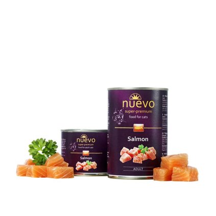 NUEVO cat Adult Salmon 400 g konzerva