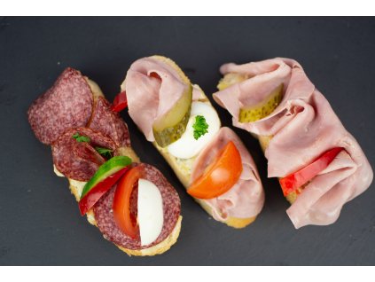 Chlebíčky – různé druhy 