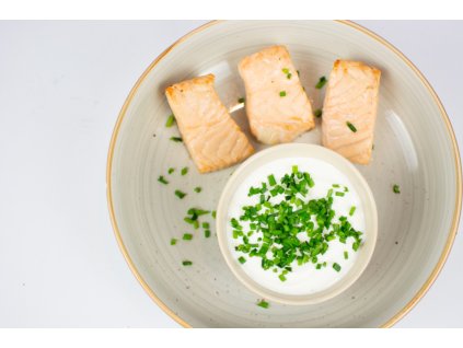 Ministeaky z lososa přírodní v olivovém oleji