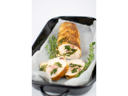 Kuřecí roládka plněná špenátem a balkánským sýrem