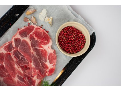 Steak z krkovice s různými variacemi marinád 