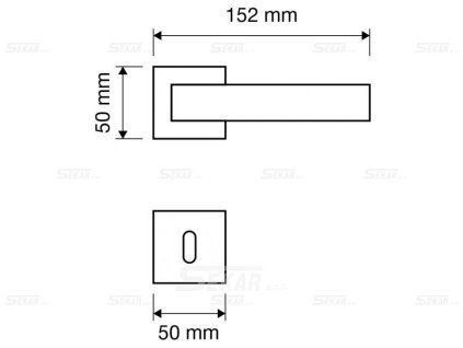 Dveřní klika s rozetami DYNAMIC 1645RB024