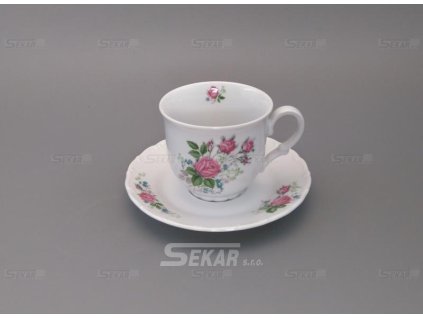 Porc. hrneček s podšálkem 120ml+115mm Ophelia