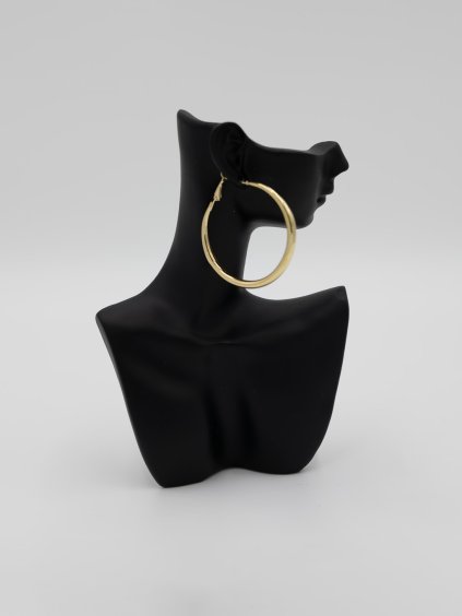 Zlaté kruhové náušnice