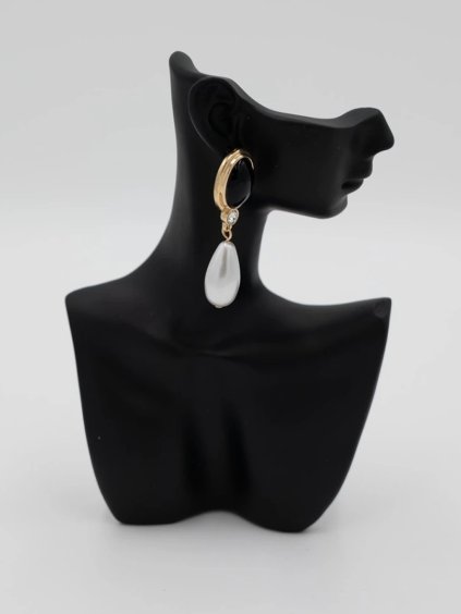 Visiace náušnice s perlou