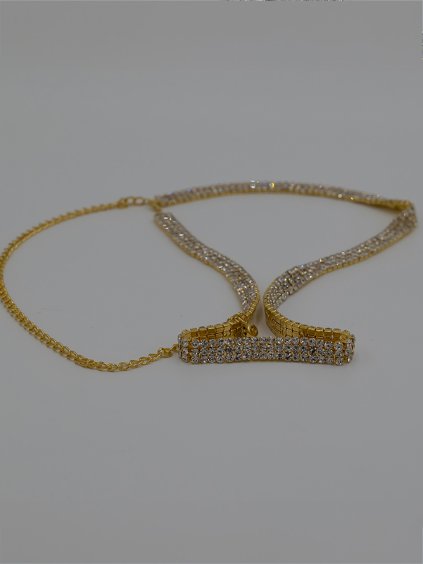 Trblietavý krištáľový opasok