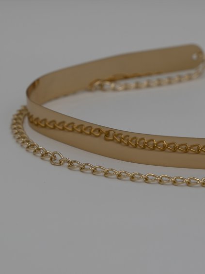 Zlatý minimalistický opasok