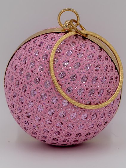 Glitrová guľová kabelka