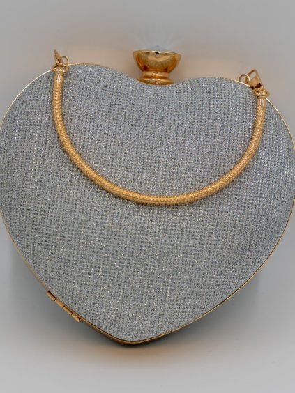 Strieborná srdcová kabelka