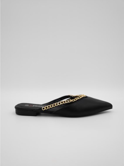 Elegantne zdobené čierne mokasíny