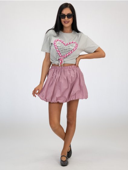 Ružová balónová sukňa