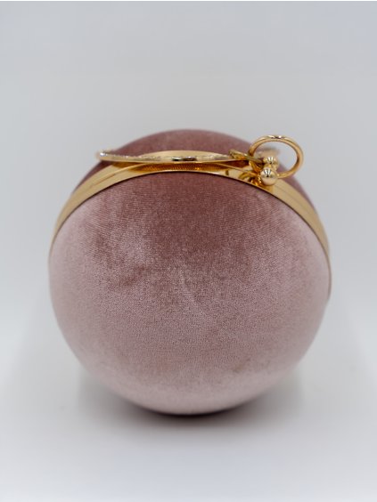 Zamatová guľová kabelka
