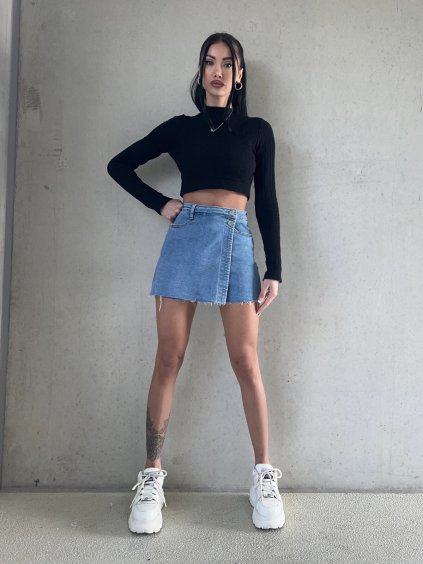 Denim skort