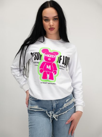 Biela mikina MICKEY