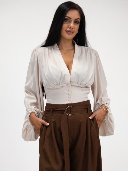 Blúzka s naberanými rukávmi