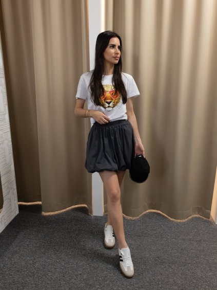 Sivá balónová sukňa