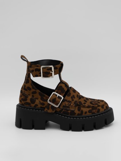 Mokasíny s leopardím vzorom
