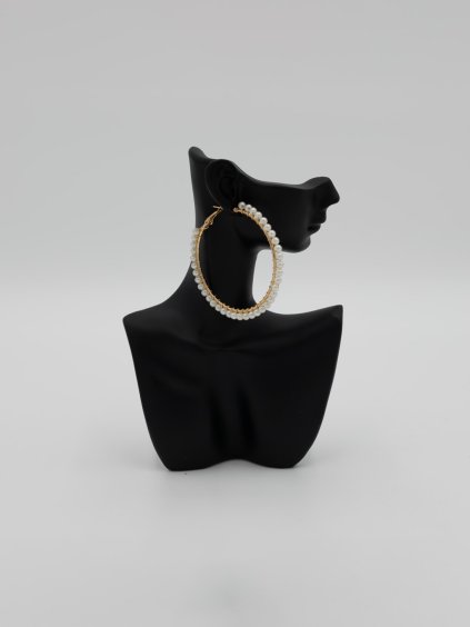 Sada zlatých kruhových náušníc