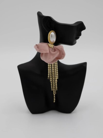 Zlaté visiace náušnice