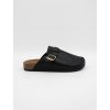 Čierne pohodlné papuče s prackou